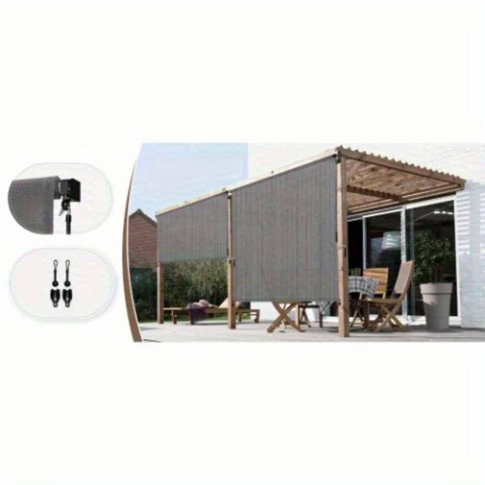 Outdoor Patio Roller Shade with Multiple Color Options for Outdoor Shade and Protection detail image - detail view 15