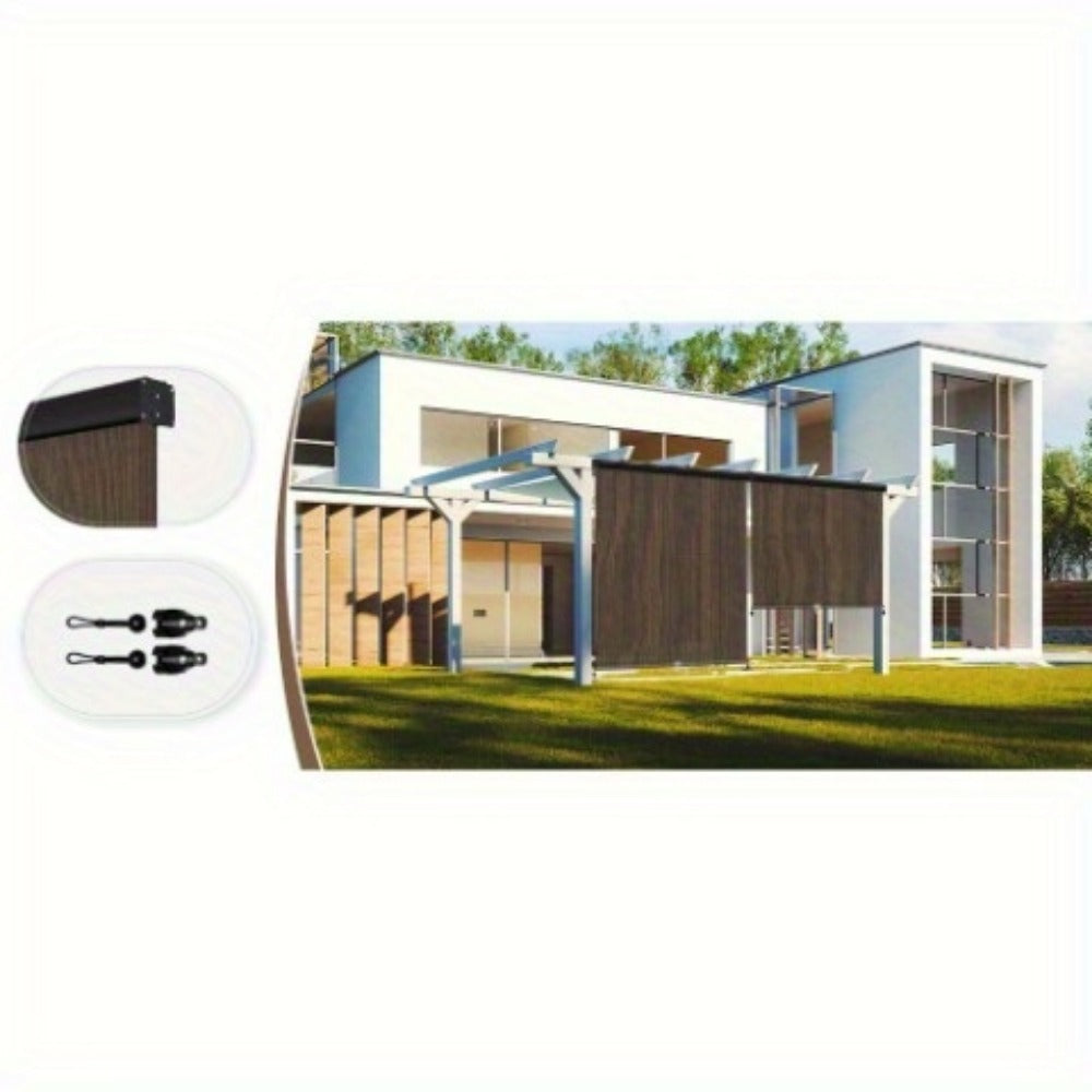 Outdoor Patio Roller Shade with Multiple Color Options for Outdoor Shade and Protection detail image - detail view 17