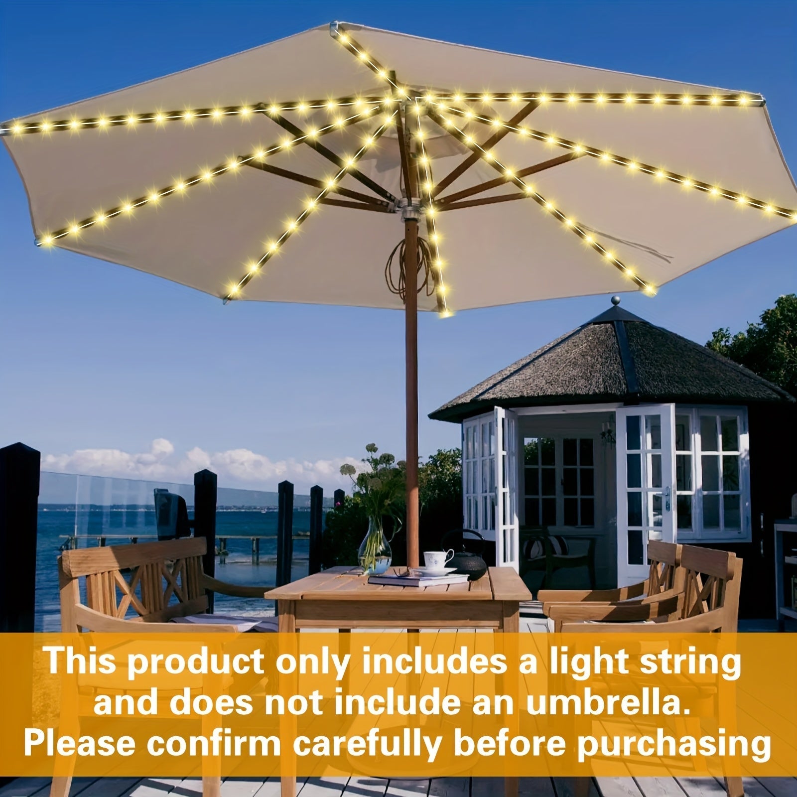 Outdoor Solar Light shown in the Warm White option