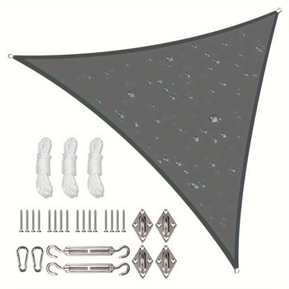 Sun Shade Sail shown in the charcoal gray, 78.74*78.74*78.74inch(Hardware Kit included) option