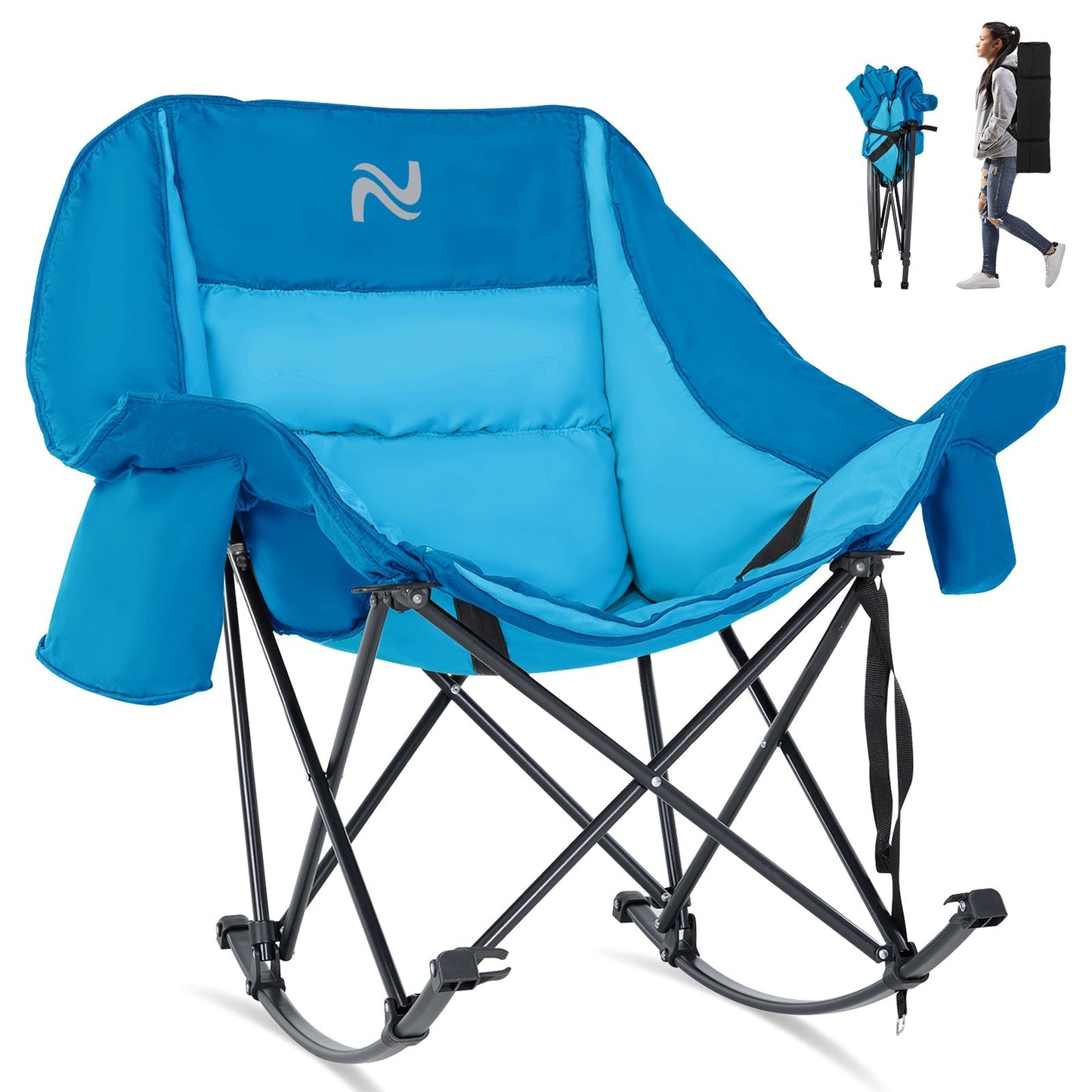 Camping Chair shown in the Blue option