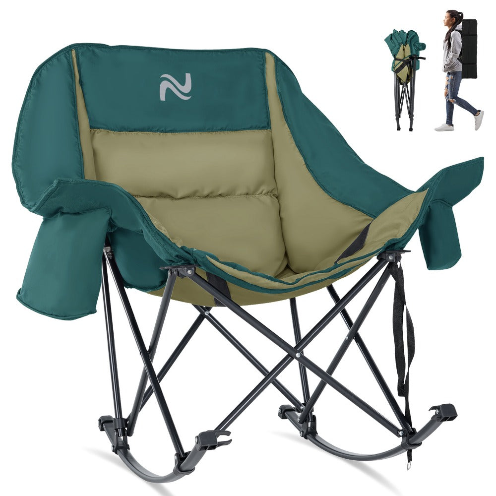 Oversized Camping Chair with High Back for Comfortable Everyday Seating in Patio detail image - detail view 21
