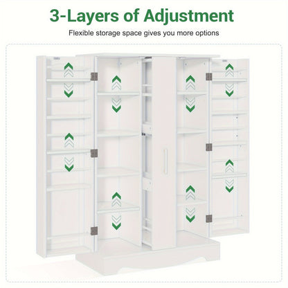 Pantry Cabinet with Storage Drawers for Organized Everyday Storage in Kitchen detail image - detail view 6