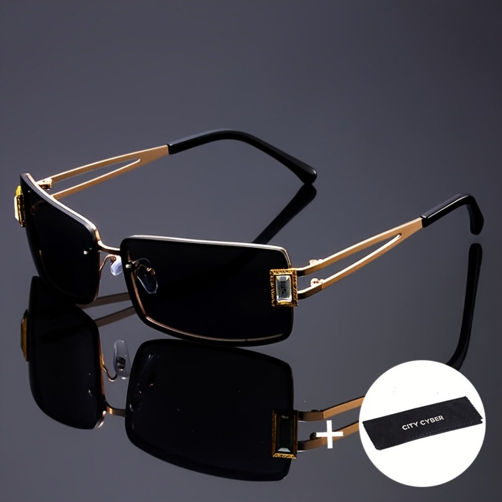 Party Glasses - Oversized Square for Men Women Extra Large Luxury Gradient Ombre Retro - product detail view 9