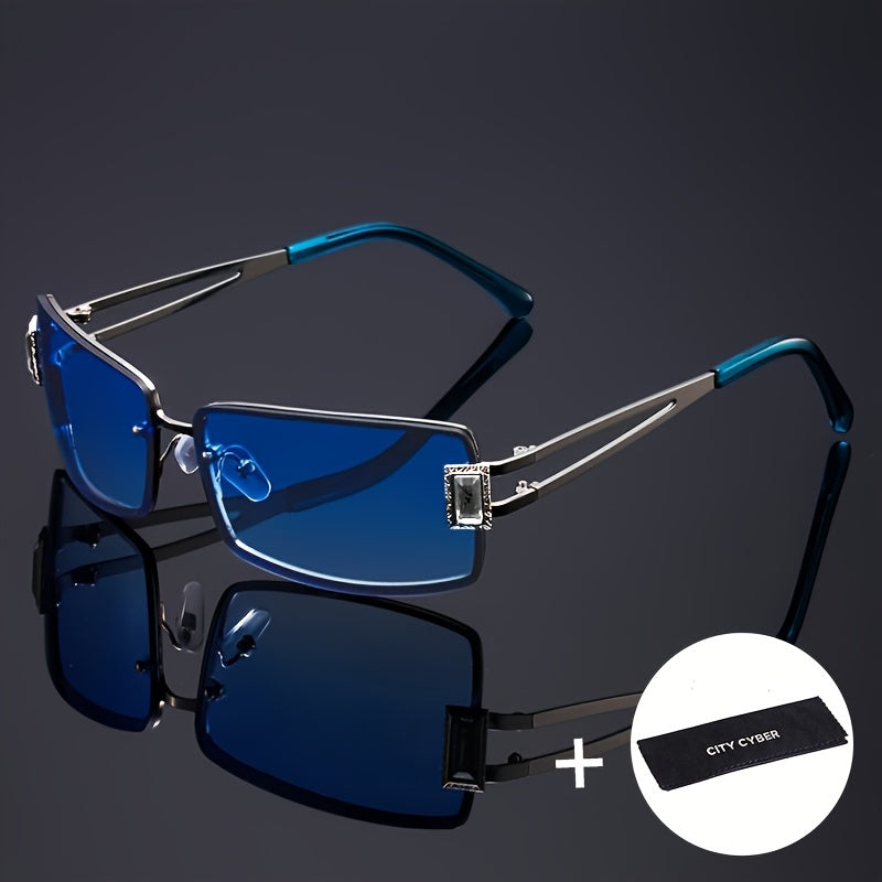 Party Glasses - Oversized Square for Men Women Extra Large Luxury Gradient Ombre Retro - product detail view 26