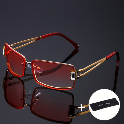Party Glasses - Oversized Square for Men Women Extra Large Luxury Gradient Ombre Retro - product detail view 30