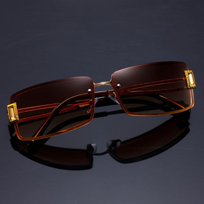 Party Glasses - Rhinestone Men Women Square Luxury Hip Hop Gradient Color Change Fashion - product detail view 11