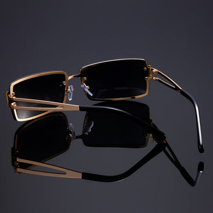 Party Glasses - Rhinestone Men Women Square Luxury Hip Hop Gradient Color Change Fashion - product detail view 14