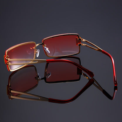Party Glasses - Rhinestone Men Women Square Luxury Hip Hop Gradient Color Change Fashion - product detail view 16