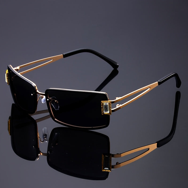 Party Glasses - Rhinestone Men Women Square Luxury Hip Hop Gradient Color Change Fashion - product detail view 22