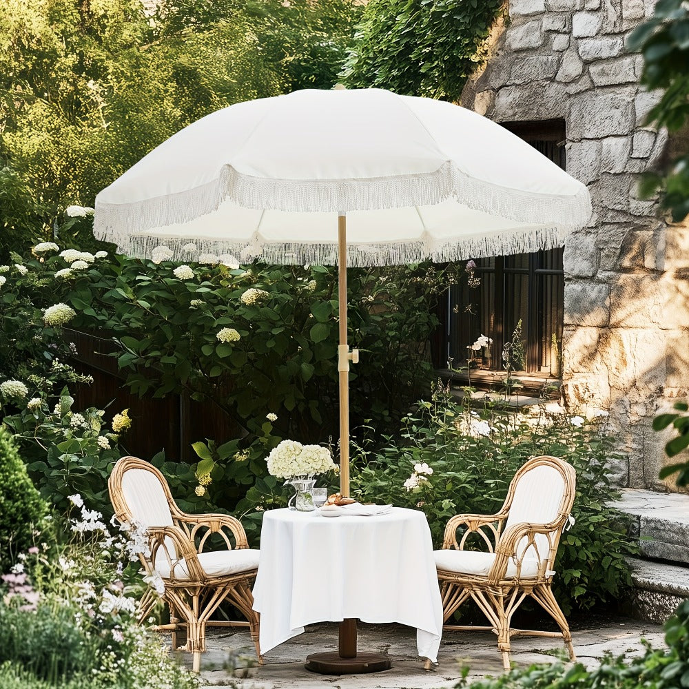 Patio Umbrella with Tilt Adjustment for Outdoor Shade and Protection detail image - detail view 3
