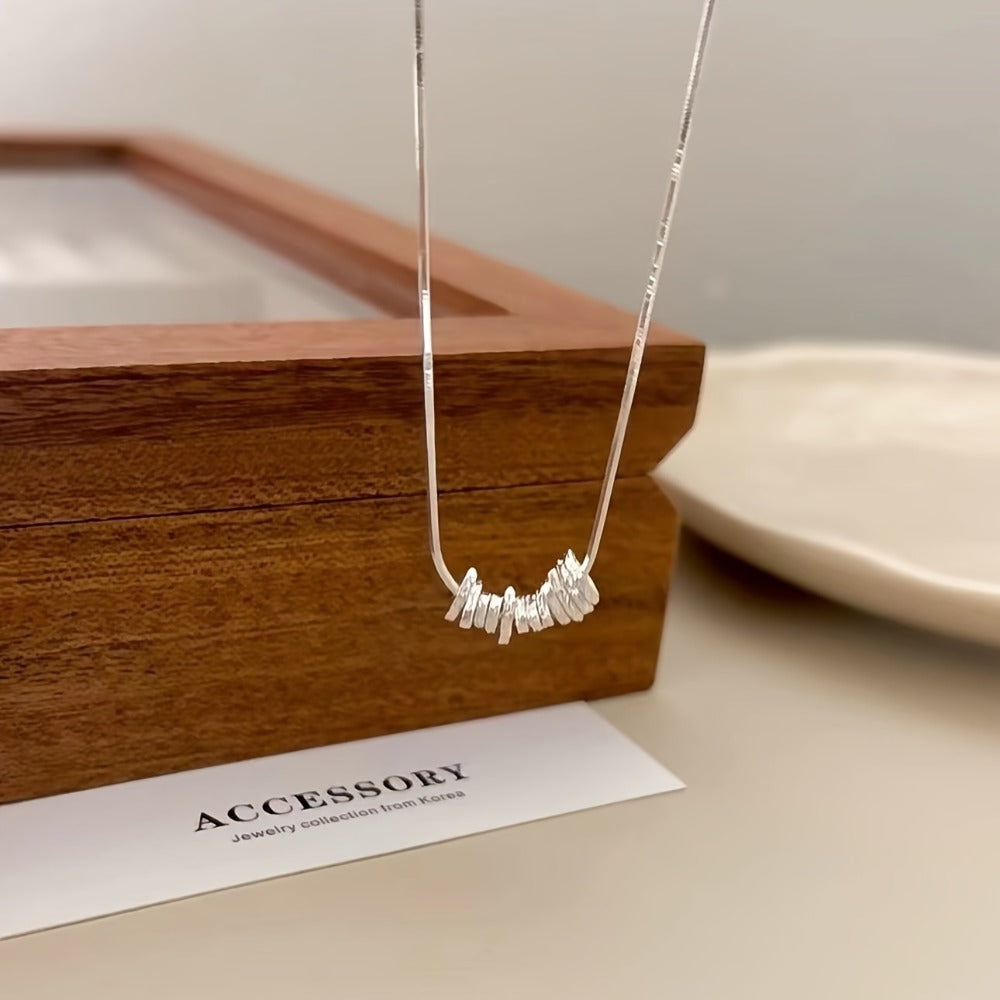 Pendant Necklace - 925 Sterling Silver for Women - Hypoallergenic Elegant Classic , White - product detail view 6
