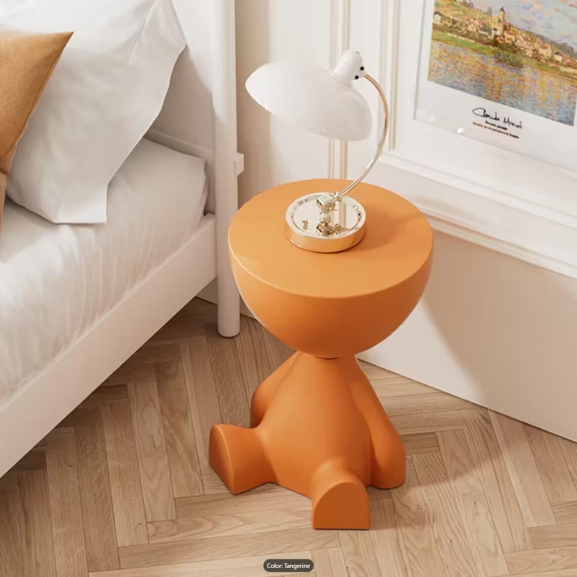 Plastic Nightstand with Cup Holder and Tool-Free Assembly for Bedroom detail image - detail view 13