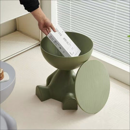 Plastic Nightstand with Cup Holder and Tool-Free Assembly for Bedroom detail image - detail view 15