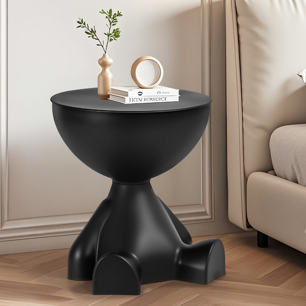 Nightstands, Stackable Bear-Shaped Nightstand with Bookshelf - Multifunctional Plastic shown in the main product view