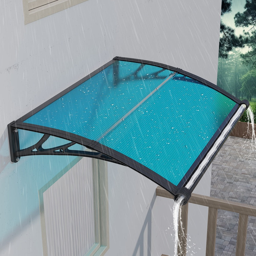 Polycarbonate Door Awning with UV Protection and Multiple Color Options for Patio detail image - detail view 8