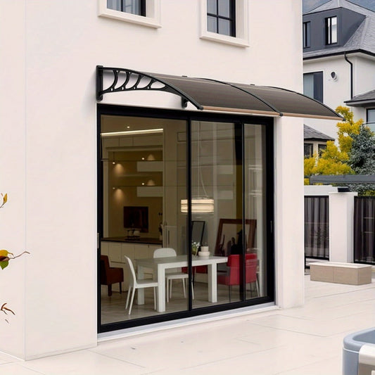Polycarbonate Door Canopy Awning for Outdoor Shade and Protection in Patio detail image