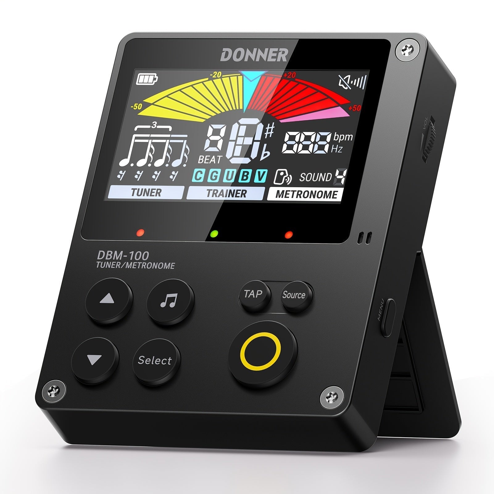 Portable Digital Metronome shown in the Black option