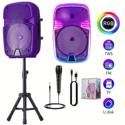 Portable Karaoke System, RGB, Remote Control, Rechargeable for Parties and Karaoke detail image - detail view 9