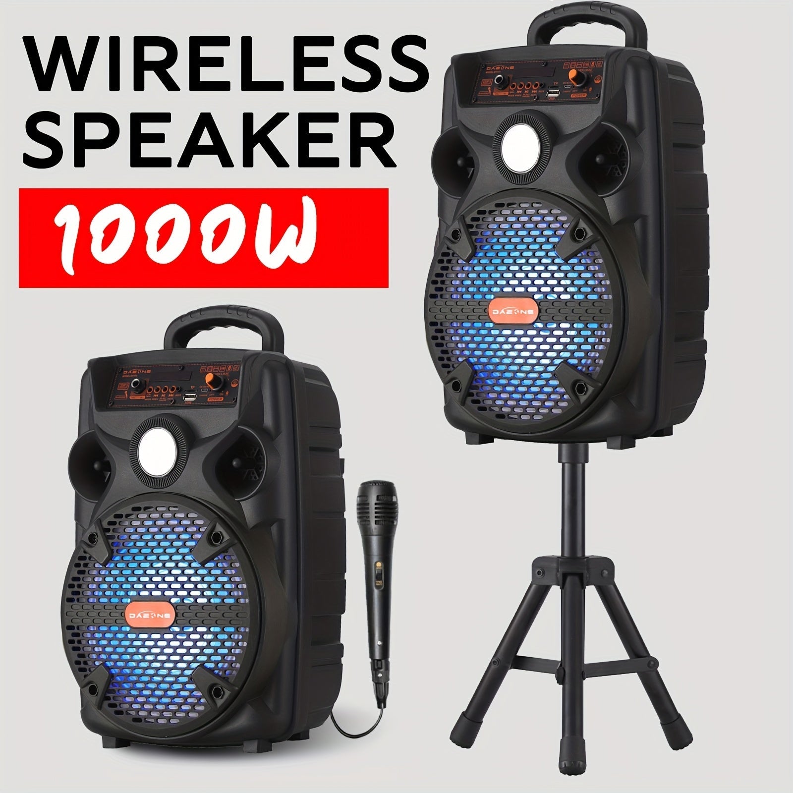 Portable PA Speaker shown in the Black option