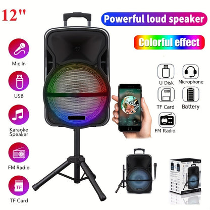 Portable PA Speaker, 15-inch Woofer, Sound Activated, Remote Control, Wireless for Parties detail image - detail view 11