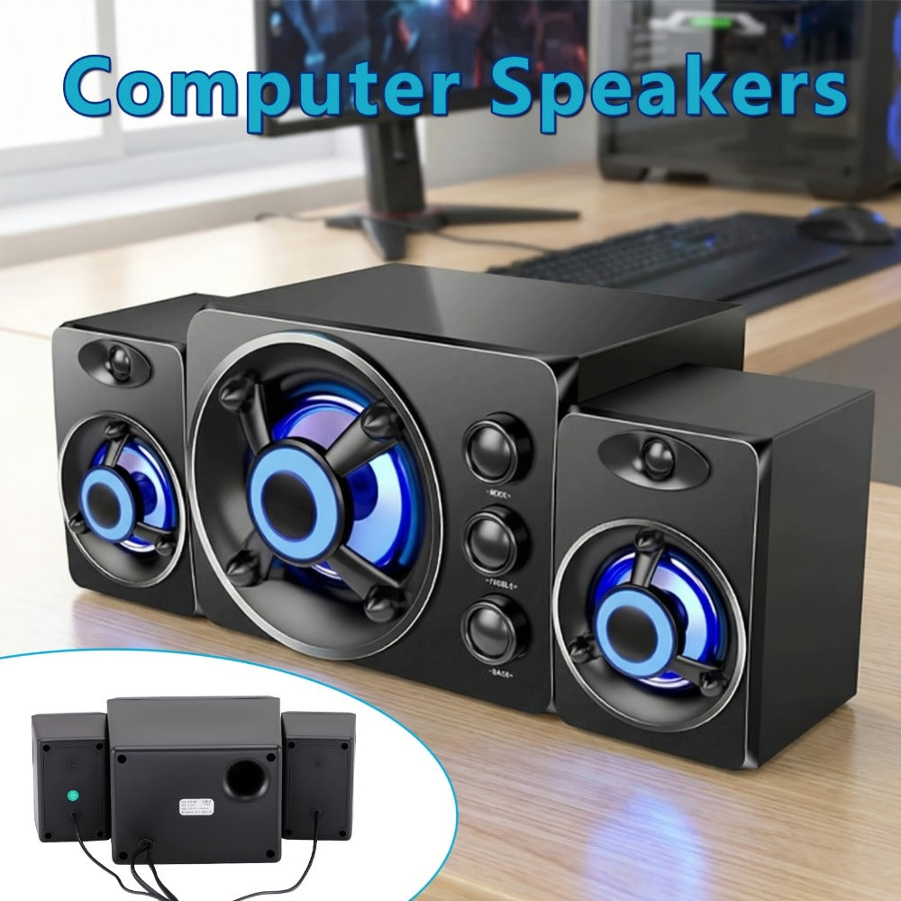 Portable PA Speaker, 3.5mm, RGB, USB, Computer, Speakers, Subwoofer for Parties detail image - detail view 3
