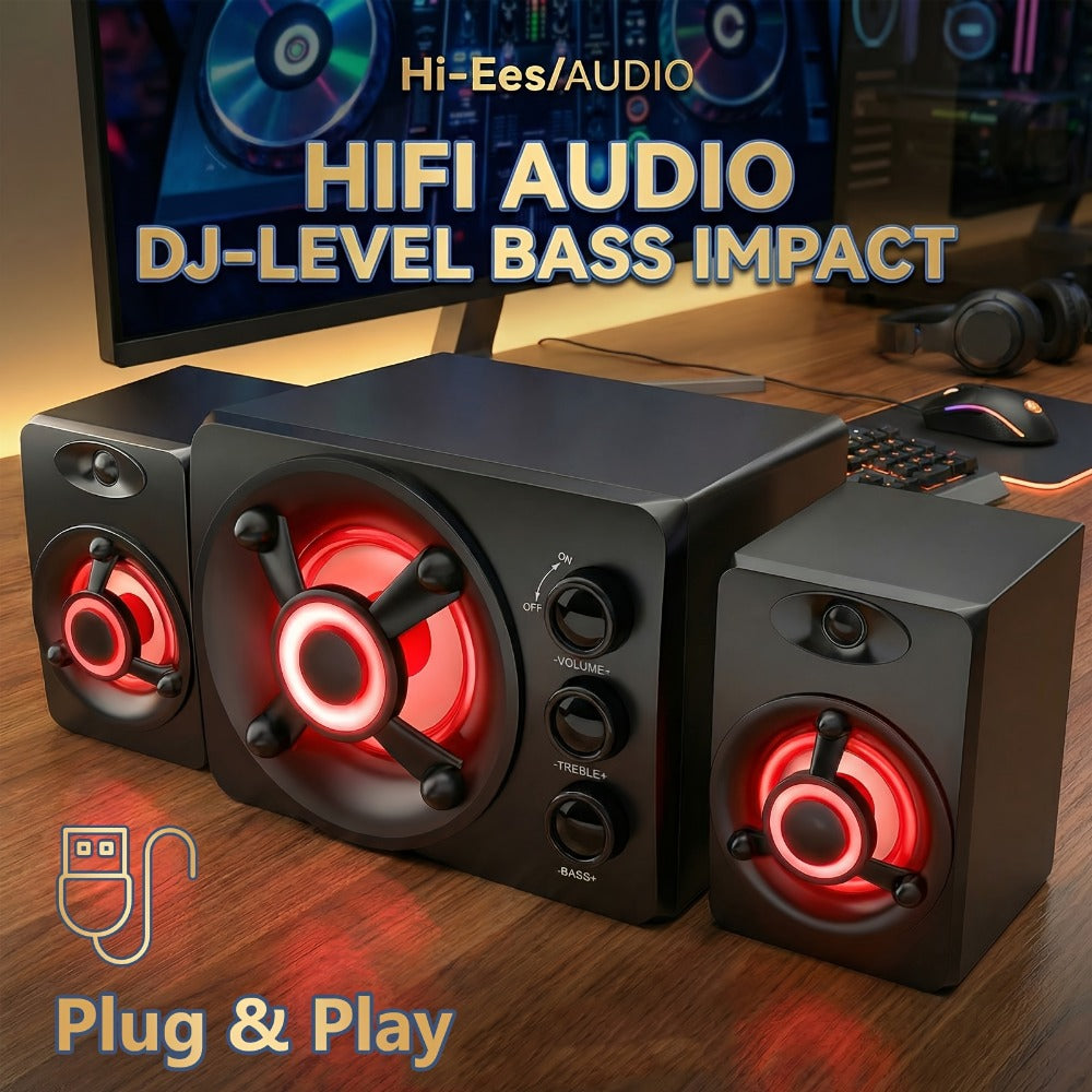 Portable PA Speaker, 3.5mm, RGB, USB, Computer, Speakers, Subwoofer for Parties detail image - detail view 4