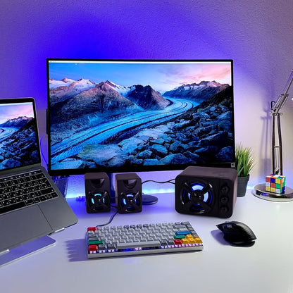 Portable PA Speaker, 3.5mm, RGB, USB, Computer, Speakers, Subwoofer for Parties detail image - detail view 5