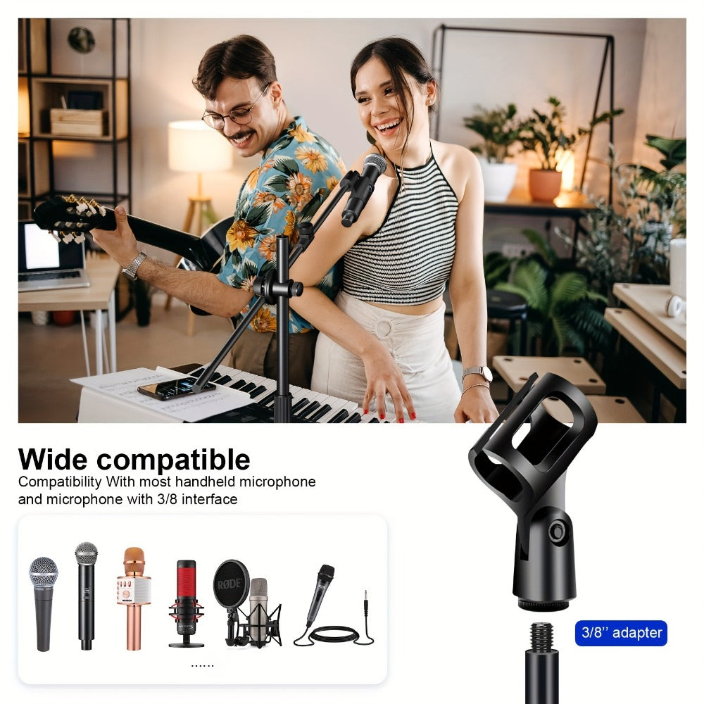 Portable Tripod Microphone Boom Stand with Clip and Carrying Bag detail image - detail view 3