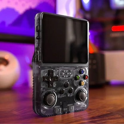 Handheld Game Console R36S with 3.5-Inch IPS HD, 640x480 resolution, 64GB or 128GB Options, 2600mAh Battery