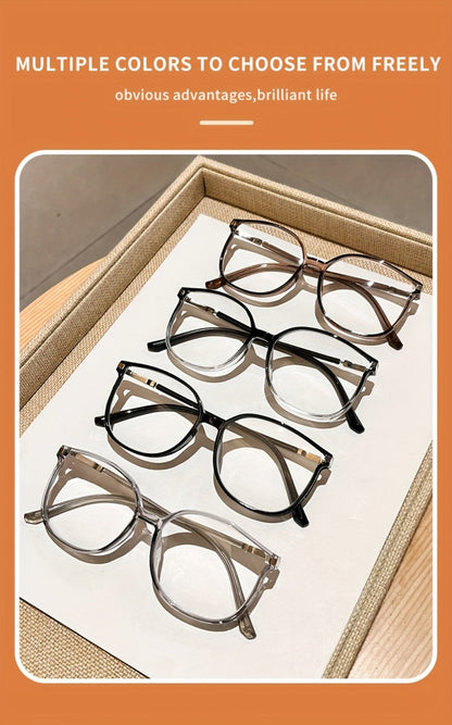 Reading Glasses - Blue Light Blocking Women Cat Eye TR90 Golden Chain Full Rim Oval Frame - product detail view 15