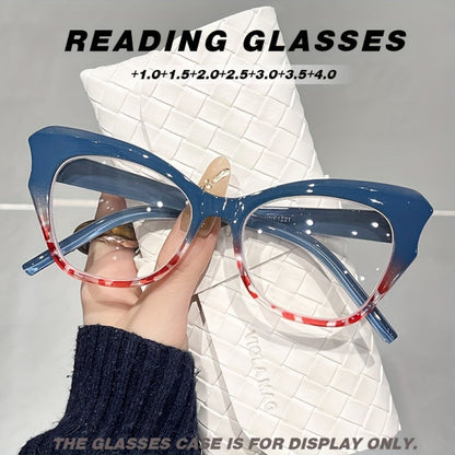 Reading Glasses - Blue Light Men Women Butterfly Cat Eye Frame Anti-Blue Light HD Presbyopic - product detail view 2