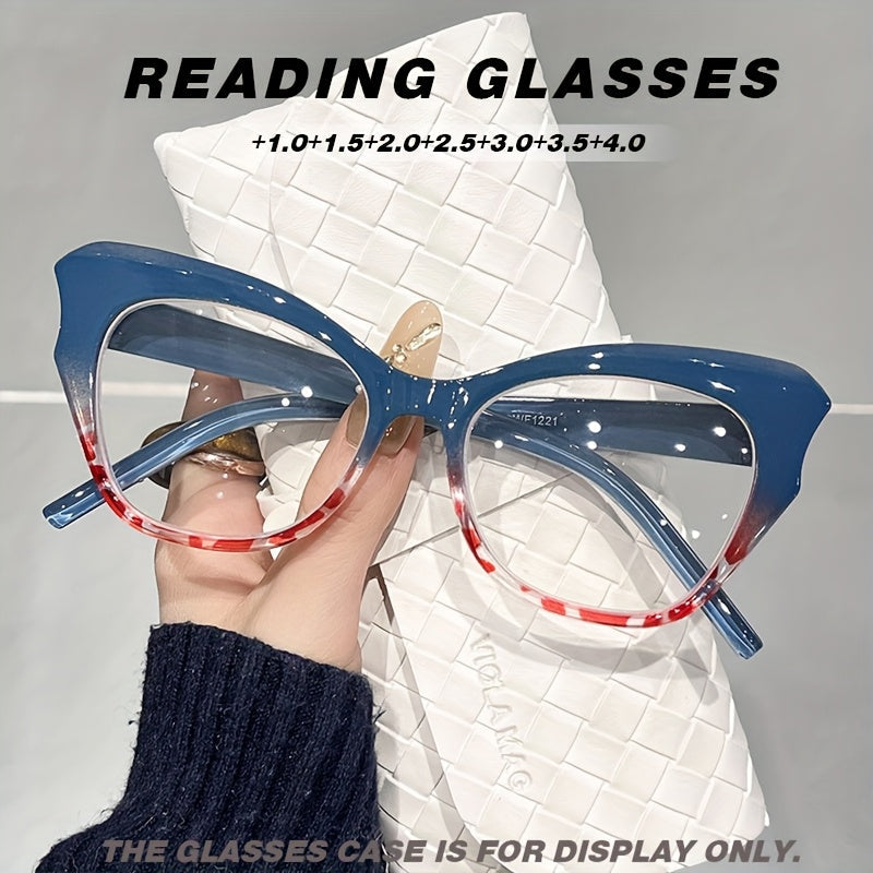 Reading Glasses - Blue Light Men Women Butterfly Cat Eye Frame Anti-Blue Light HD Presbyopic - product detail view 12