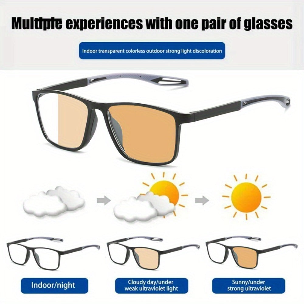 Reading Glasses - Photochromic TR90 Sport Frame Ultralight UV Protection for Men Women - product detail view 16