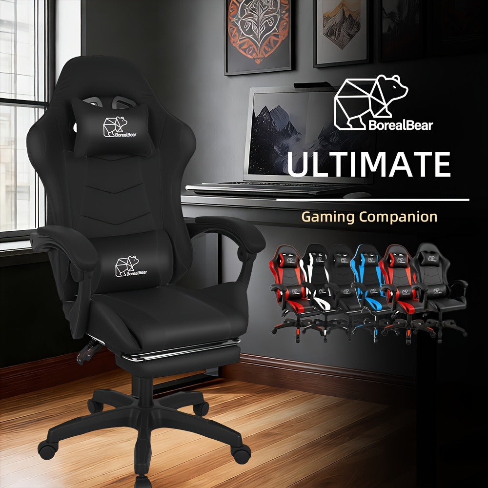 Reclining Faux Leather Gaming Chair with High Back for Home Office detail image - detail view 5