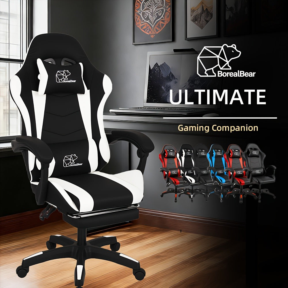 Reclining Faux Leather Gaming Chair with High Back for Home Office detail image - detail view 9