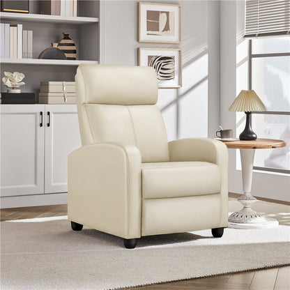 Recliner Chair shown in the Beige option