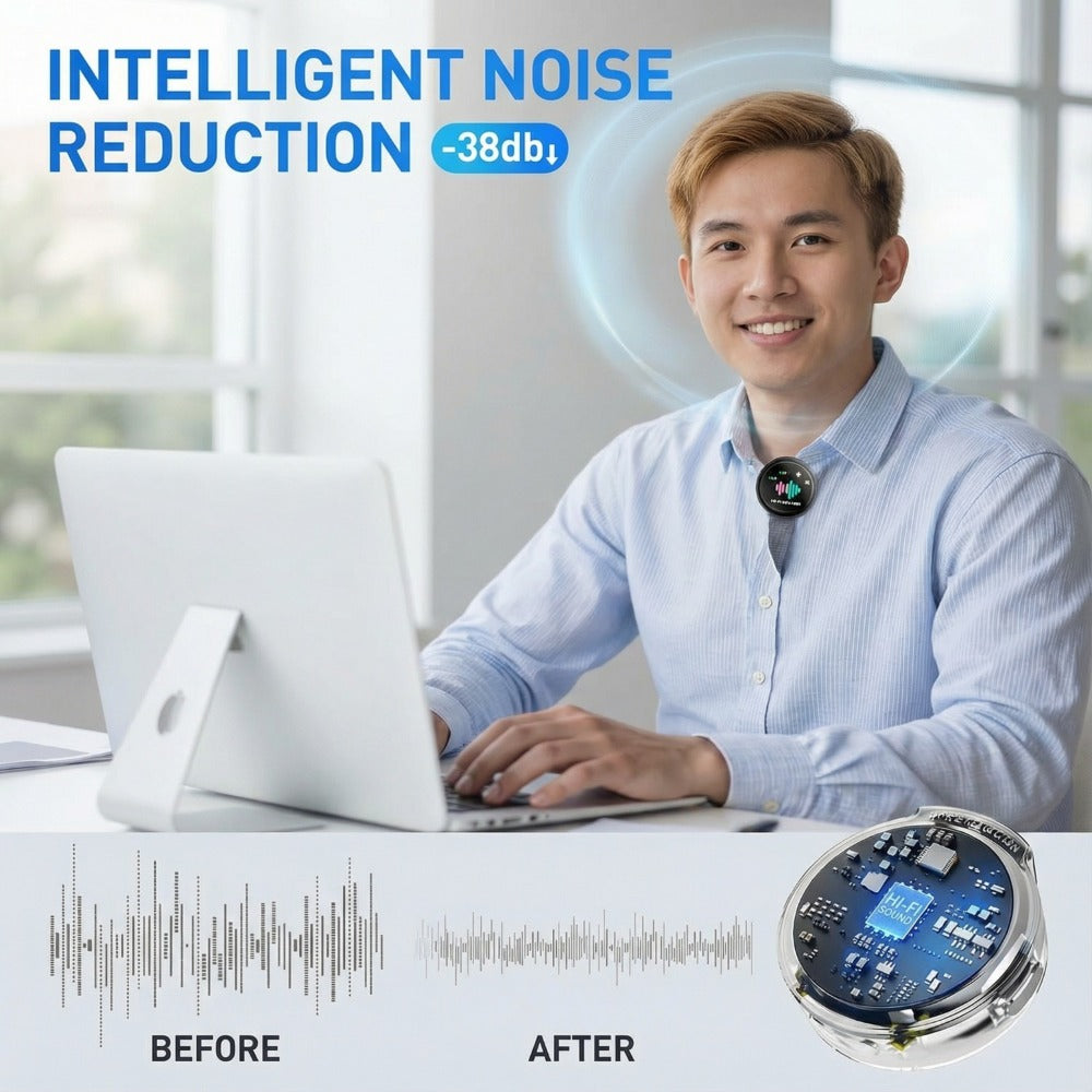 Recording Microphone, 2pcs, Wireless, USB-C, Microphones for Recording and Streaming detail image - detail view 7