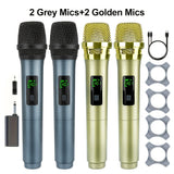 2 Grey Mics+2 Golden Mics