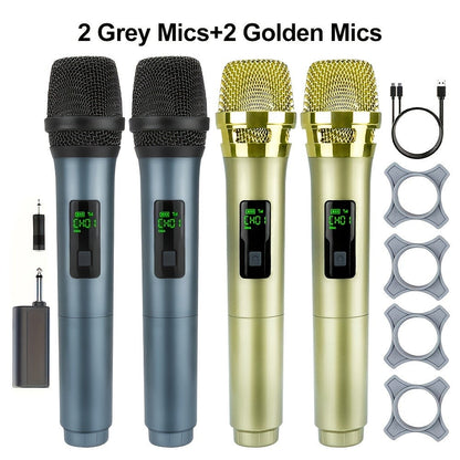 Recording Microphone, 4pcs, Handheld, Cordless for Recording and Streaming detail image - detail view 4
