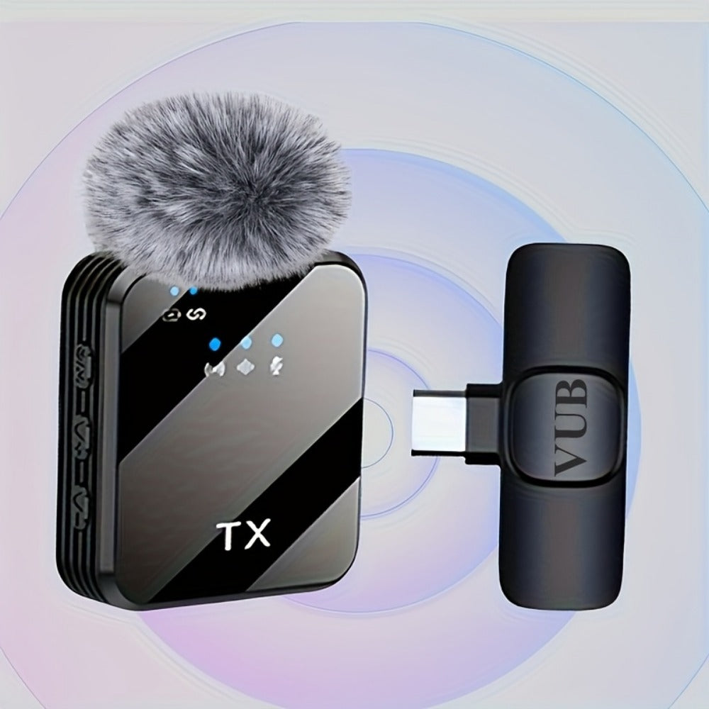 Recording Microphone, Condenser, Wireless, USB-C, Professional, Lavalier for Recording detail image - detail view 13