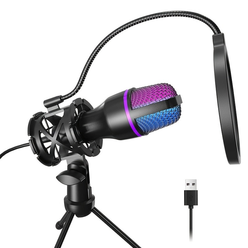 Recording Microphone, RGB, Condenser, All-in-one, Gaming for Recording and Streaming detail image - detail view 8