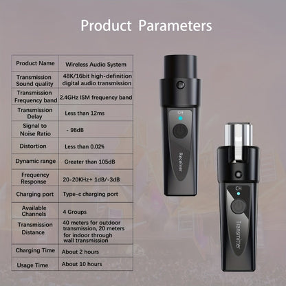 Recording Microphone, USB, 2.4 GHz Wireless, Wireless, XLR, System for Recording detail image - detail view 7