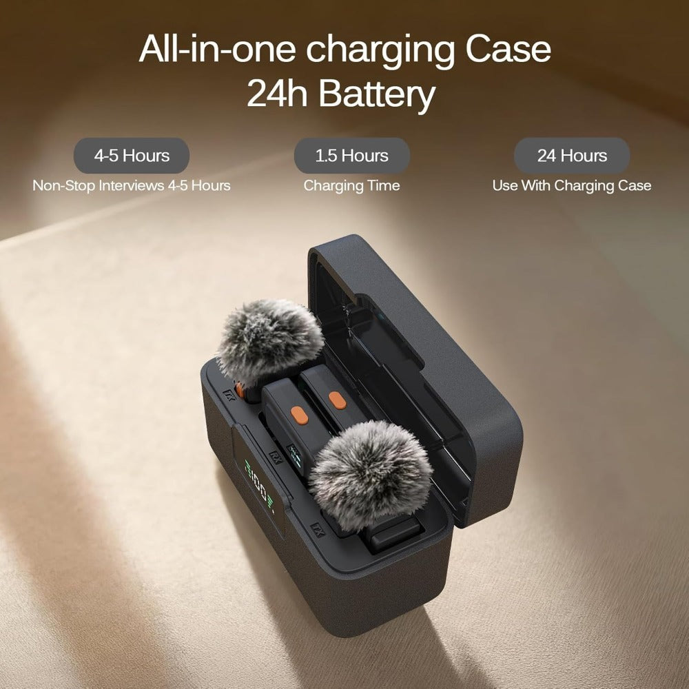 Recording Microphone, Wireless, 4-In-1, Mini, Mic for Recording and Streaming detail image - detail view 7