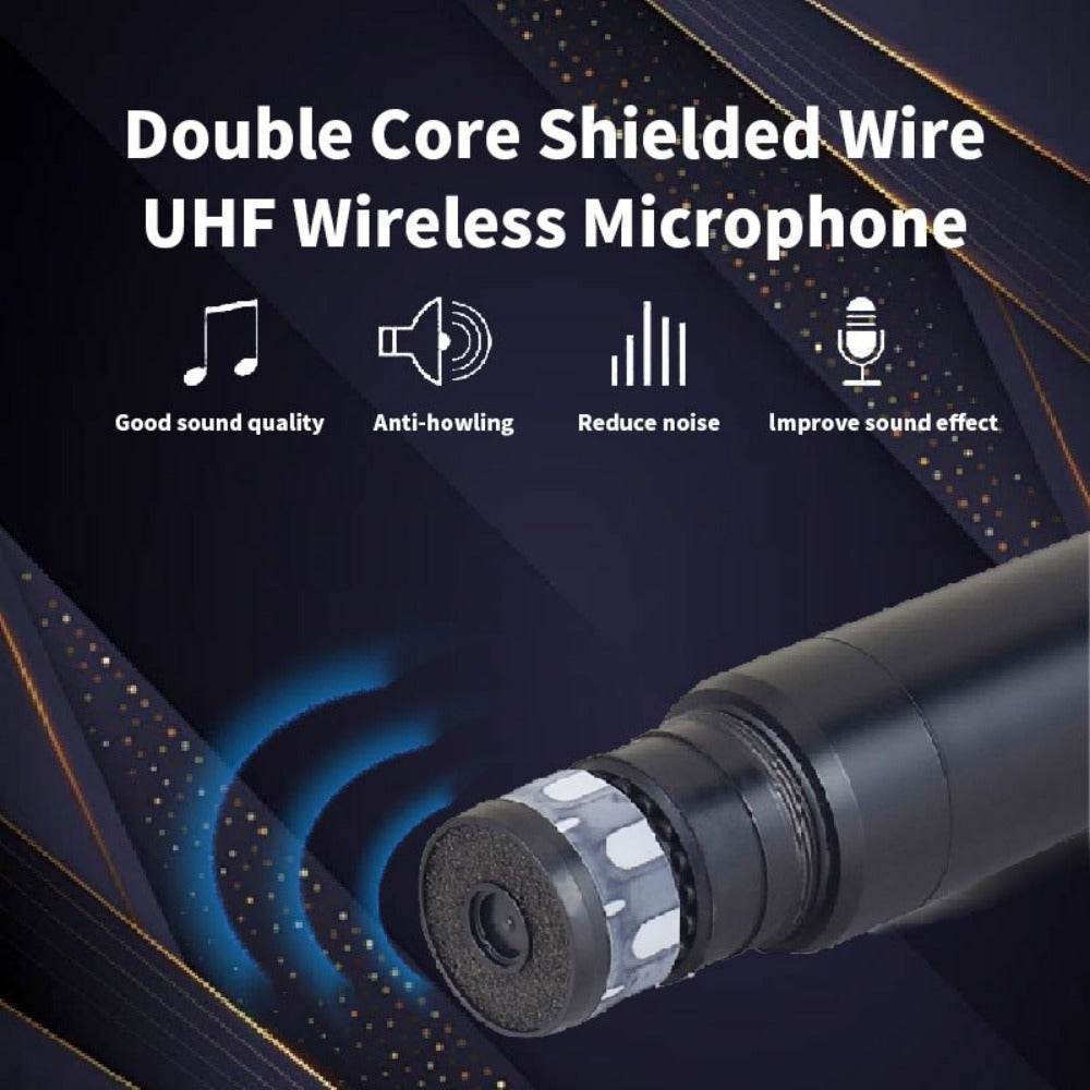 Recording Microphone, Wireless, 6.35mm, Dual, Channel for Recording and Streaming detail image - detail view 10