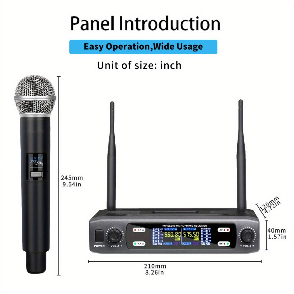 Recording Microphone, Wireless, 6.35mm, Dual, Channel for Recording and Streaming detail image - detail view 16