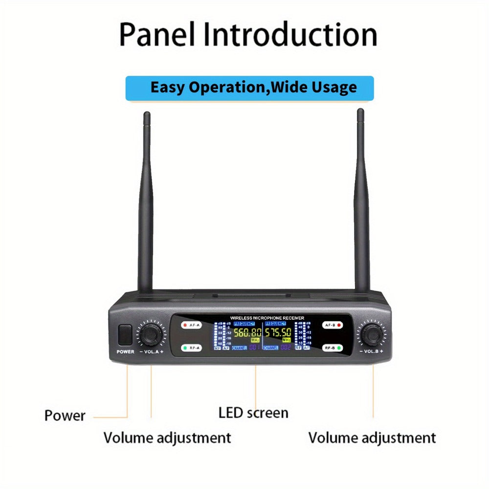 Recording Microphone, Wireless, 6.35mm, Dual, Channel for Recording and Streaming detail image - detail view 17