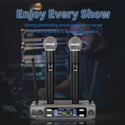 Recording Microphone, Wireless, 6.35mm, Dual, Channel for Recording and Streaming detail image