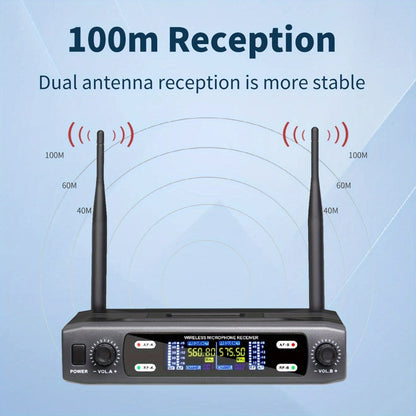 Recording Microphone, Wireless, 6.35mm, Dual, Channel for Recording and Streaming detail image - detail view 4