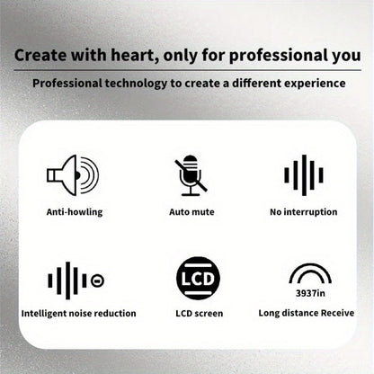 Recording Microphone, Wireless, Four-channel, Handheld for Recording and Streaming detail image - detail view 14